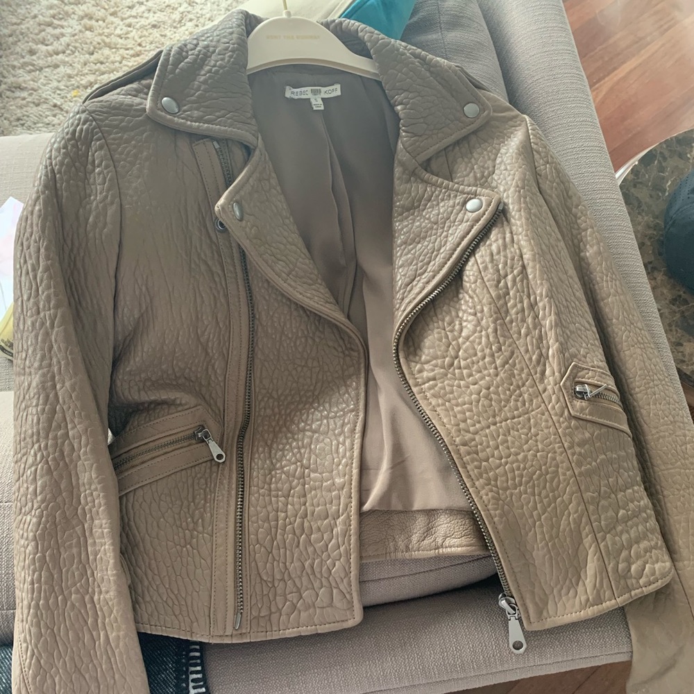 Rebecca Minkoff Brown Leather Jacket Moto S